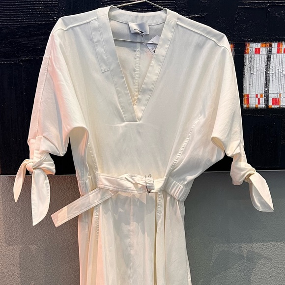 3.1 Phillip Lim Beige Waisted Tie Dress - Picture 11 of 11